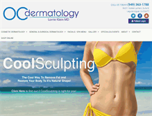 Tablet Screenshot of ocdermatology.com